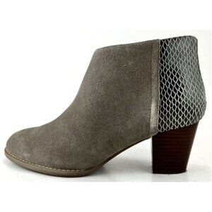 Women's‎ Vionic Upright Bromley ankle boot suede/snake print leather Size 8